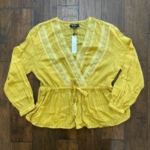 Gold Long Sleeve Top